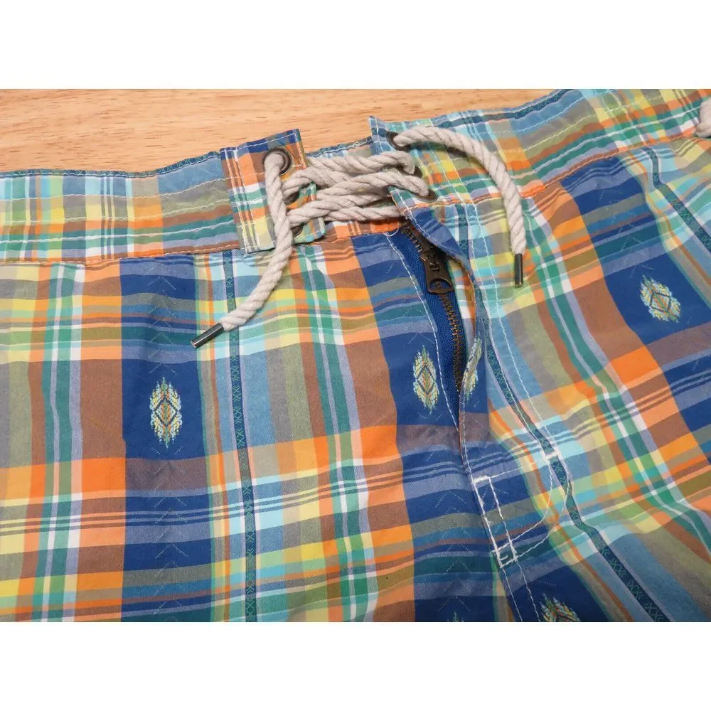 Mens Polo By Ralph Lauren Multicolor Swim Trunks Shorts Size M‎ Geometric